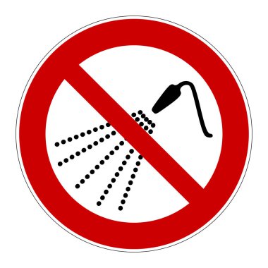 Su serpme işareti yapma.