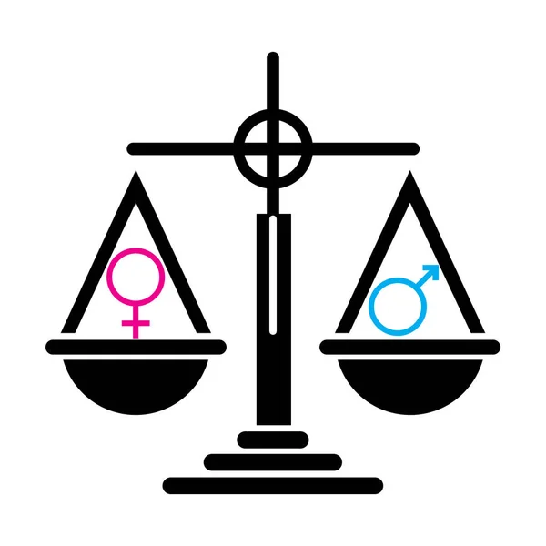 Иллюстрация Гендерного Равенства — стоковое фото