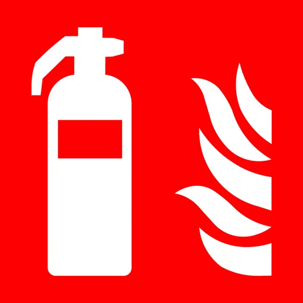 Abbildung Feuerlöscher Zeichen — Stockfoto