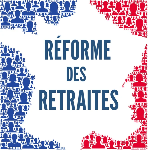 Pensionsreformen Frankrike — Stockfoto