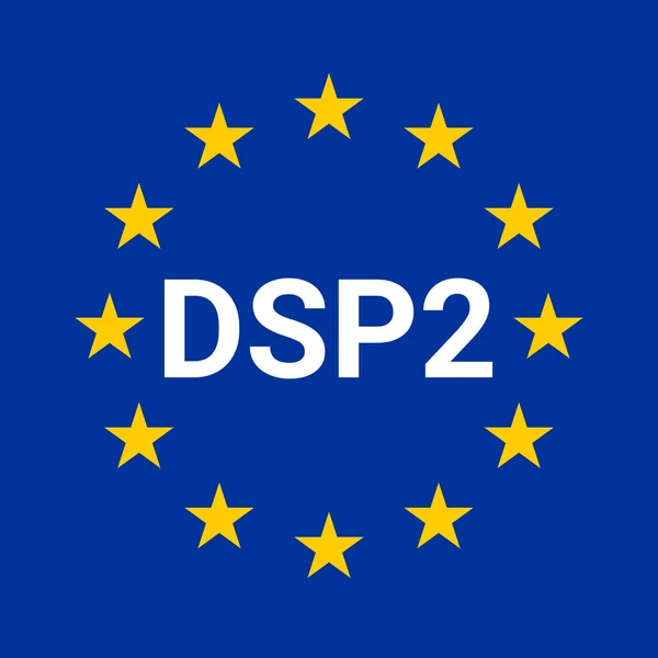 Sinal Dsp2 Directiva Relativa Aos Serviços Pagamento Língua Francesa — Fotografia de Stock