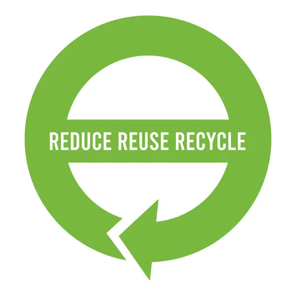 Reduzir Reutilizar Reciclar Sinal — Fotografia de Stock
