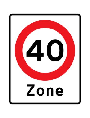 Bölge 40 yol işareti illüstrasyonu