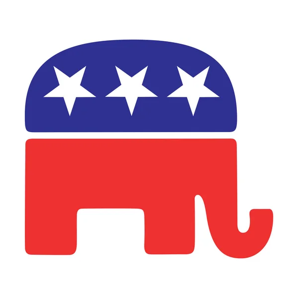 Illustrazione Del Segno Del Partito Repubblicano Statunitense — Foto Stock