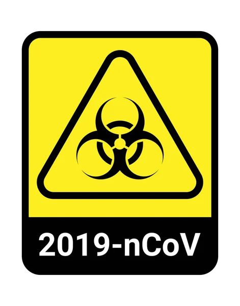 Waarschuwing Coronavirus 2019 Ncov Teken Illustratie — Stockfoto