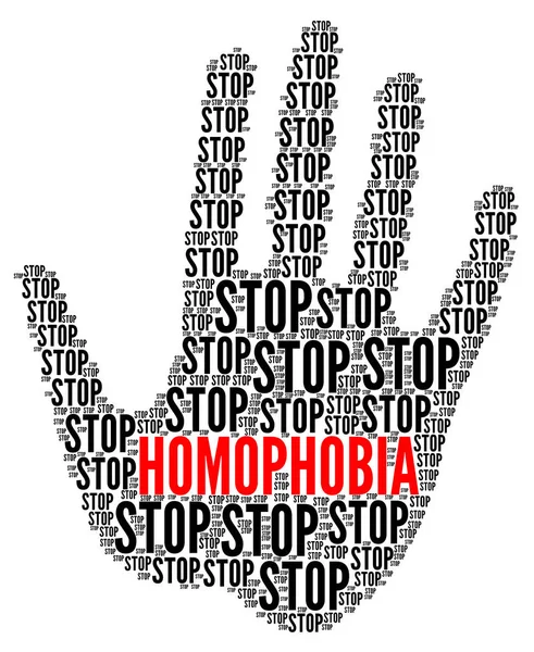 Detener Homofobia Símbolo Ilustración — Foto de Stock