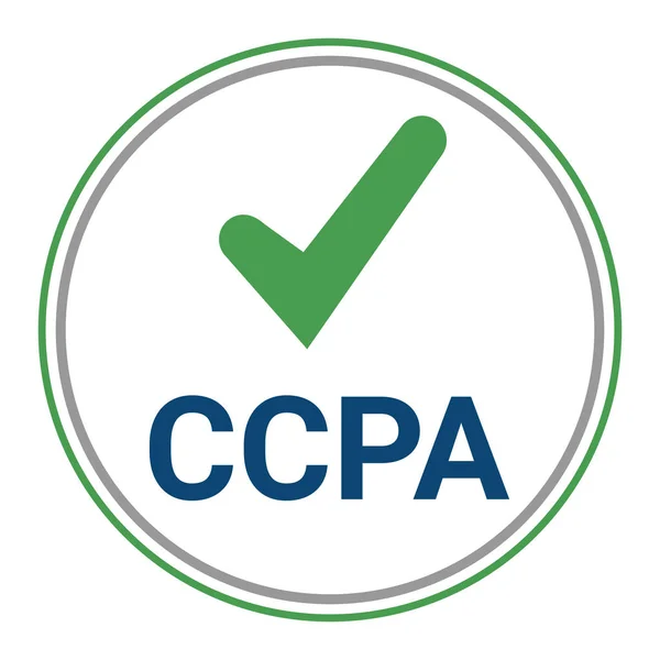 Ccpa Symbol Icon Illustration — Stock Photo, Image