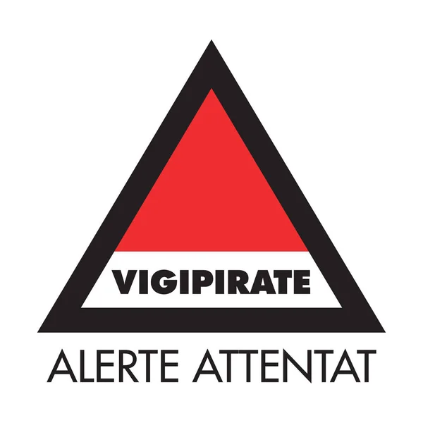 Vigipirate Sign France Possible Terrorist Attacks — Stockfoto