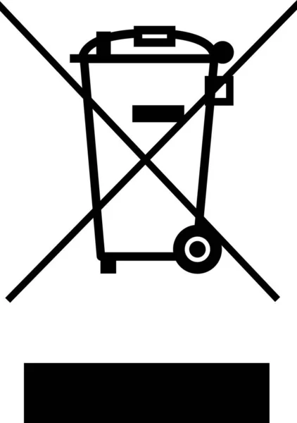 Waste Electrical Electronic Equipment Directive Symbol — 图库照片