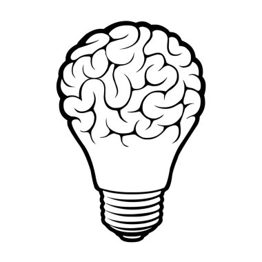 Brainstorming symbol icon illustration