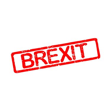 Kauçuk damgalı metin brexit