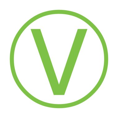 Vegan sembolü illüstrasyonu