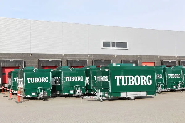 2013 Twhile Denmark October 2018 Tuborg Trailers Warehouse Tuborg 1873 — 스톡 사진