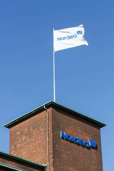 Aarhus Danemark Octobre 2015 Bâtiment Bureaux Banque Nordea Nordea Bank — Photo