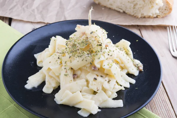 Tagliatelle de Carbonara — Fotografia de Stock