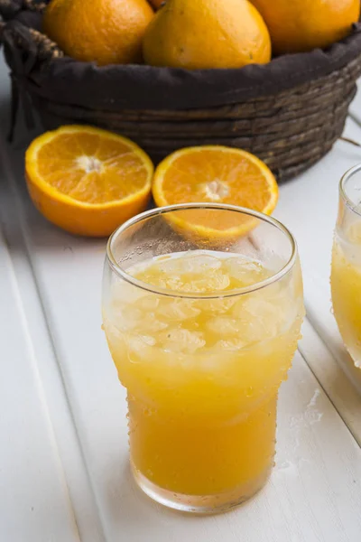 Jus d'orange glace — Photo