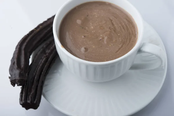 Schokolade Mit Keksen Für Besonderen Tag — Stockfoto