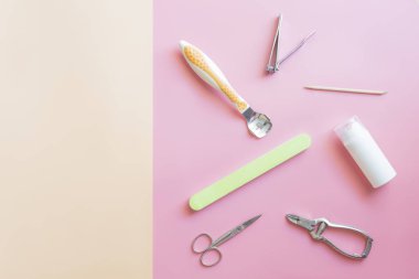 tırnak araçları üst görünüm arkaplan