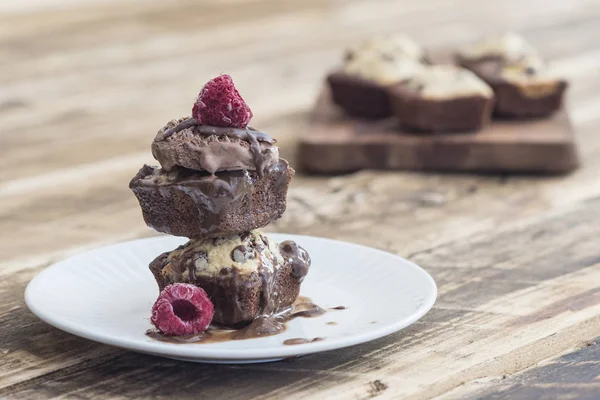 Cookie brownie of chocolate handmade