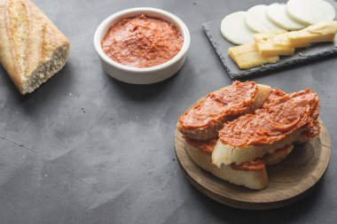 Ekmekli Sobrasada tipik Mallorca İspanya