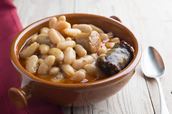 Fabada Asturiana comida típica española —  Fotos de Stock