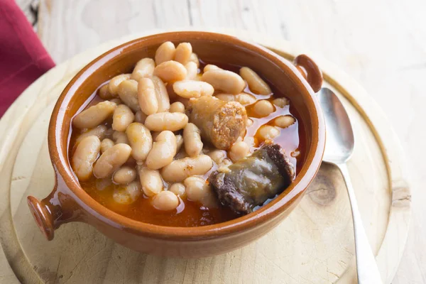 Fabada Asturiana comida típica española —  Fotos de Stock