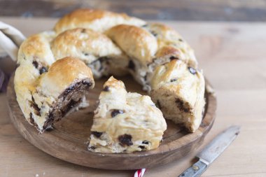 Tatil için kuru üzüm çelengi