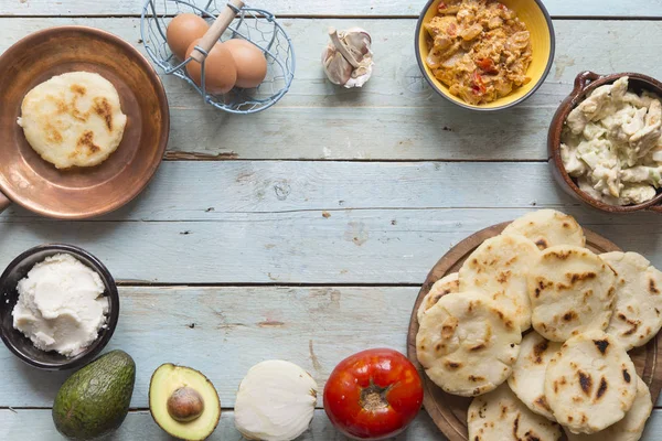 Arepas com Reina Pepiada — Fotografia de Stock