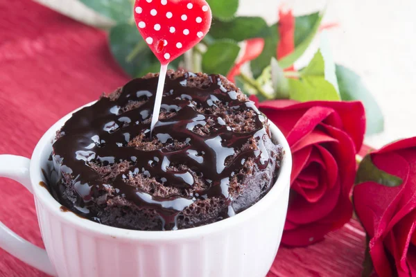 Tarta de taza para un día especial — Foto de Stock