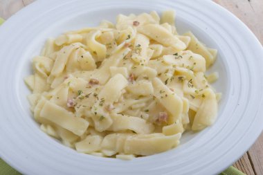 Carbonara 'lı Tagliatelle
