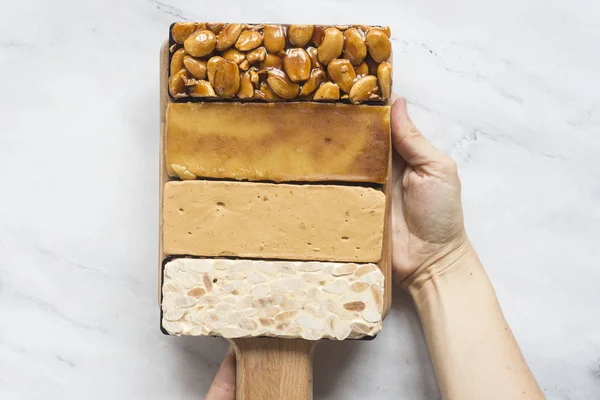 Turron typisk dessert spanien — Stockfoto