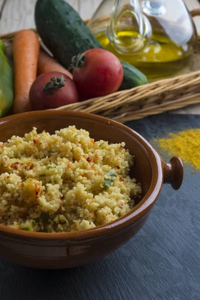 Cuscus with vegetables — Stock Photo, Image