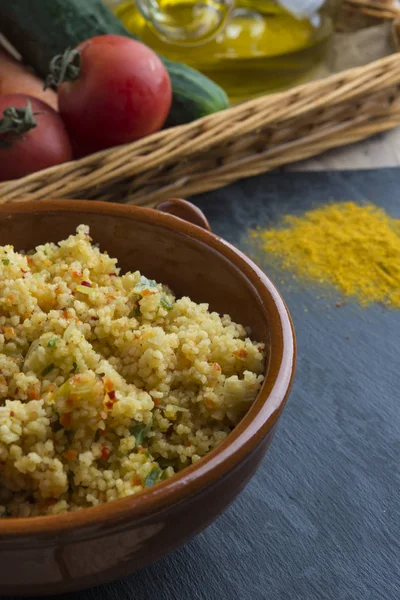 Cuscus with vegetables — Stock Photo, Image