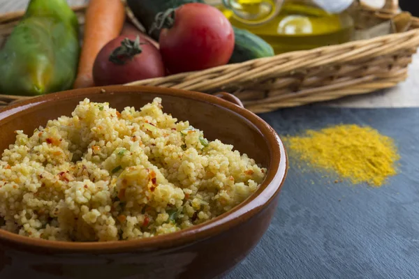 Cuscus con verdure — Foto Stock