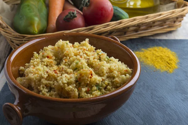 Cuscus con verdure — Foto Stock