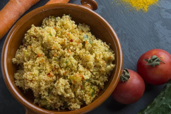 Cuscus cu legume — Fotografie, imagine de stoc