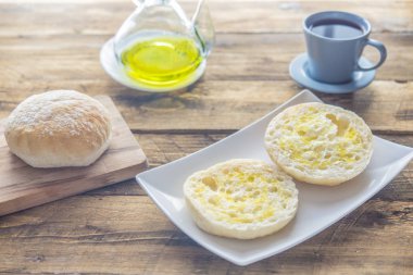 Tipik İspanya kahvaltısı.