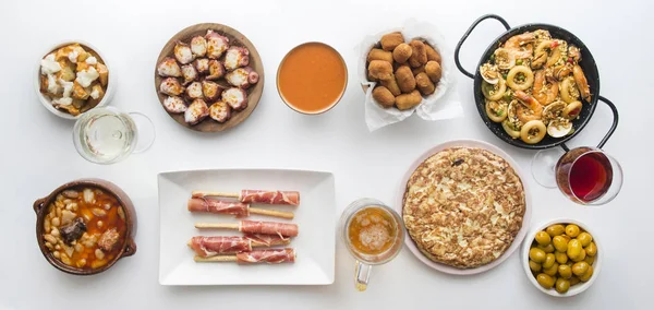 Comida típica espanhola isolada — Fotografia de Stock