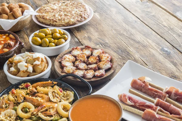 Typical tapas in spain — Stock Photo, Image