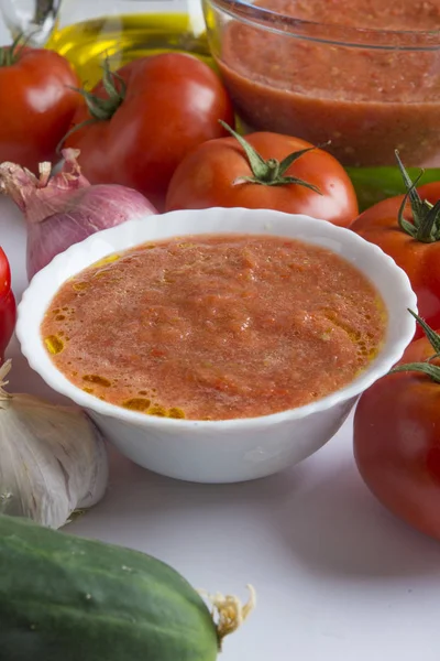 Gazpacho typical food spanish — Stock Photo, Image