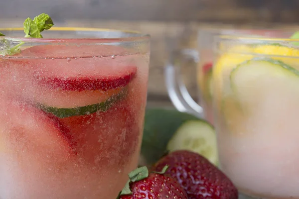 Ice juice for summer of fruits — 스톡 사진