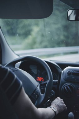 Dingillerdir tekerlekli bir araba sürücüleri'nın ellerinde