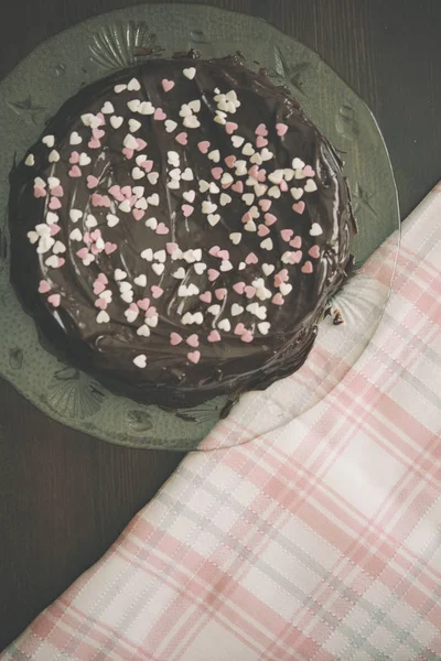 Tabak tart görünümü yatay — Stok fotoğraf