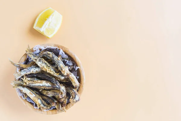 Sardines fried (typical spanish tapa), pescaito frito — 스톡 사진