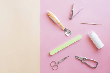 tırnak araçları üst görünüm arkaplan