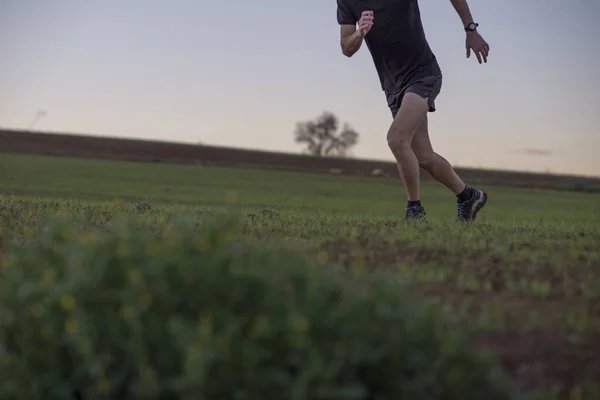 boy running in the natural place