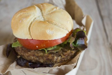 Vegeburguer Seitan ve Shiitake
