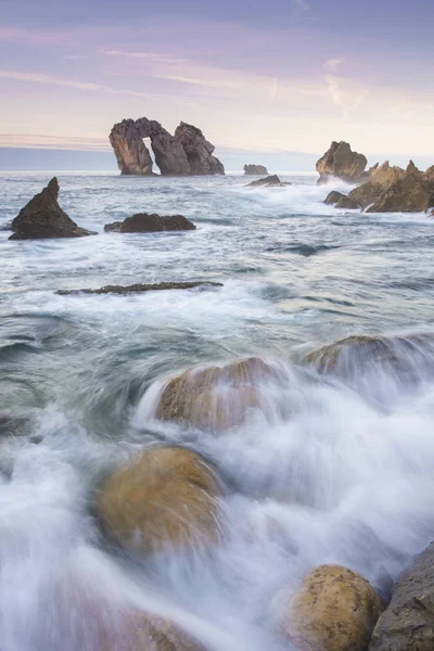 Puesta del sol, Cantabria, España — Foto de Stock