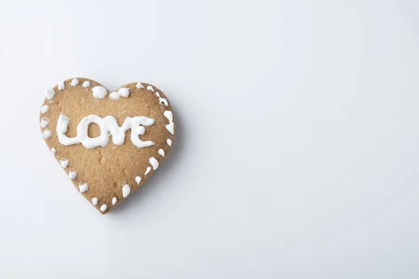 Ciasto w kształcie serca dla Walentynek, Rocznic, — Zdjęcie stockowe