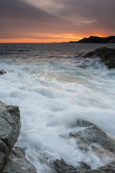 Puesta del sol, Cantabria, España — Foto de Stock